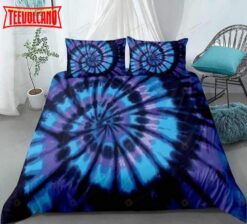 Blue Purple Tie-Dyed Bed Sheets Duvet Cover