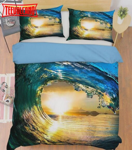 Blue Sea Wave Sunlight Bedding Sets