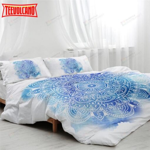 Blue Splash Mandala Bedding Set