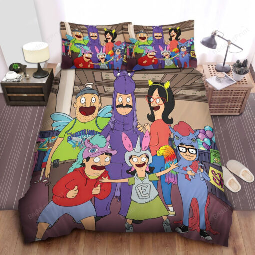 Bob’s Burgers In The Equestranauts Episode Bed Sheets