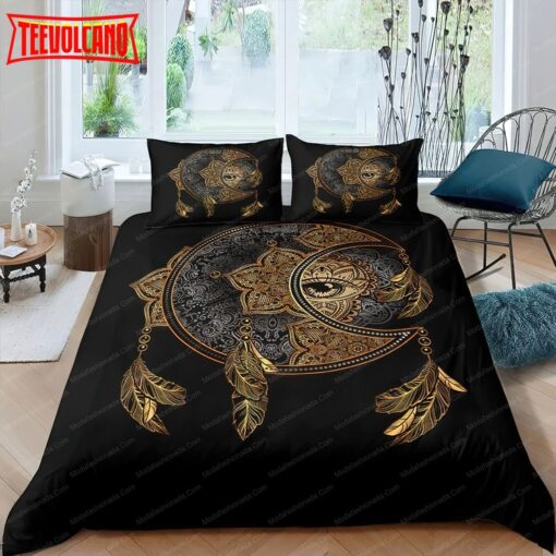 Bohemian Moon And Star Pattern Cosmic Nebula Bedding Sets