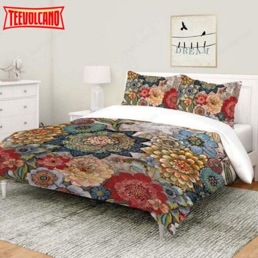 Boho Bouquet Bed Sheets Duvet Cover Bedding Sets