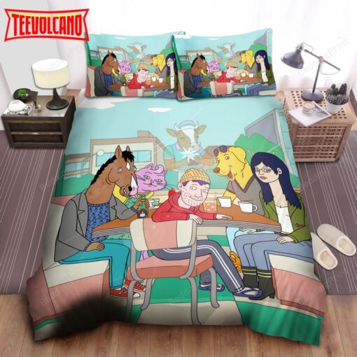 Bojack Horseman Main Characters In Phuzzy’s Bedding Sets