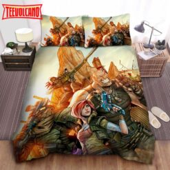 Borderlands Origins Comic Art Bed Sheets Duvet Cover