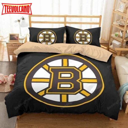 Boston Bruins Duvet Cover Bedding Set