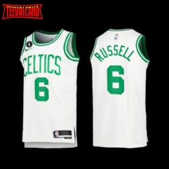 Boston Celtics Bill Russell 2022-23 White Association Edition Jersey