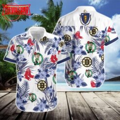 Boston Celtics Boston Bruins Boston Red Sox Hawaiian Shirt