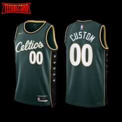 Boston Celtics Custom 2022-23 City Edition Jersey Green