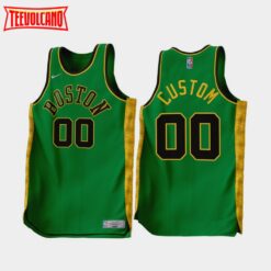 Boston Celtics Custom 2022-23 Earned Edition Jersey Green