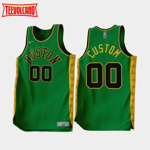 Boston Celtics Custom 2022-23 Earned Edition Jersey Green