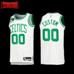 Boston Celtics Custom 2022-23 White Association Edition Jersey