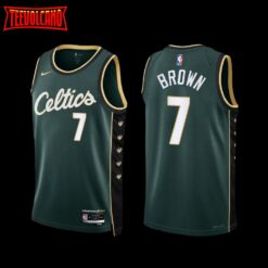 Boston Celtics Jaylen Brown 2022-23 City Edition Jersey Green