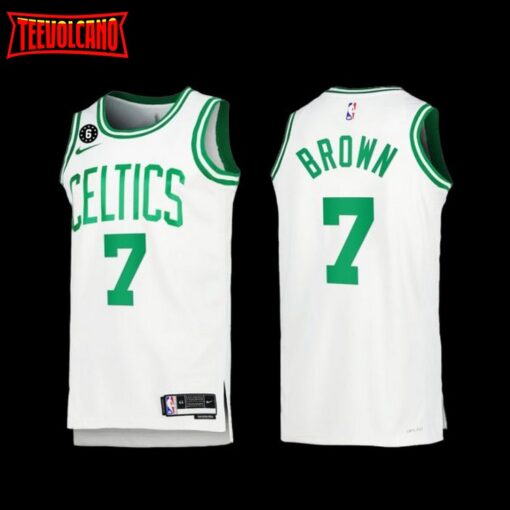 Boston Celtics Jaylen Brown 2022-23 White Association Edition Jersey