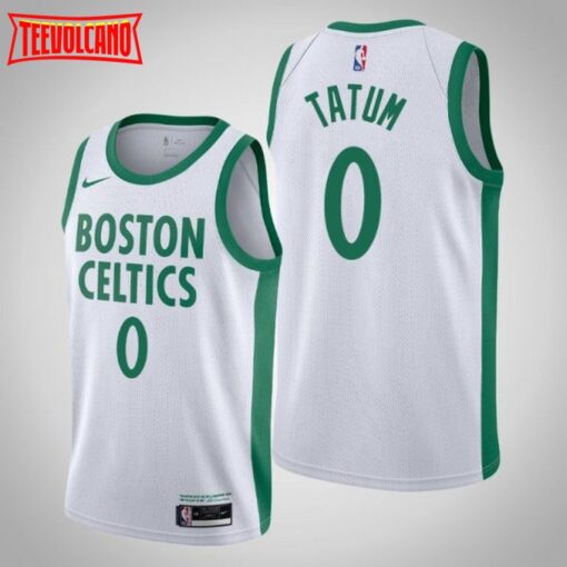 Boston Celtics Jayson Tatum 2021 City White Jersey