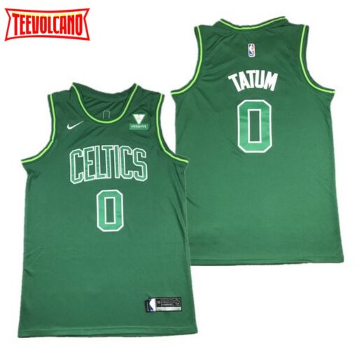 Boston Celtics Jayson Tatum Green 2021 Earned Edition Jersey