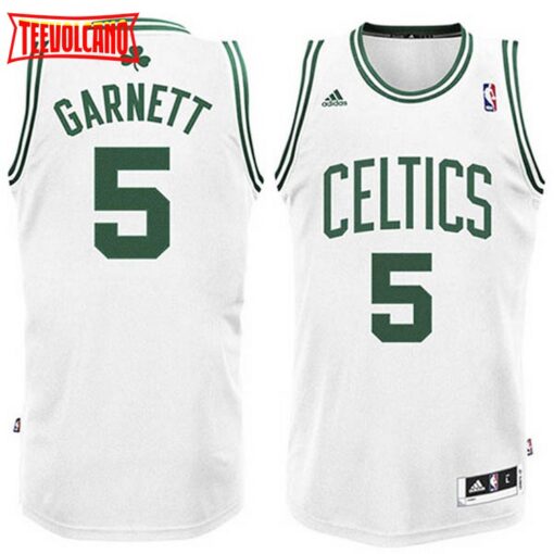 Boston Celtics Kevin Garnett White Throwback Jersey