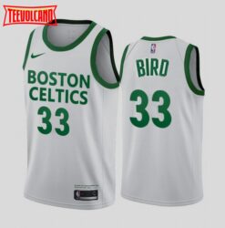 Boston Celtics Larry Bird 2021 City White Jersey