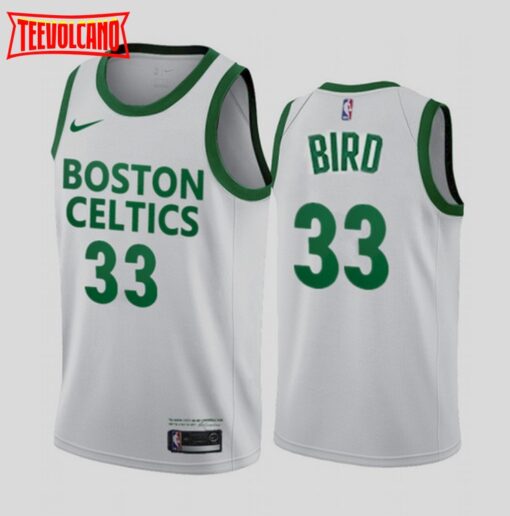 Boston Celtics Larry Bird 2021 City White Jersey