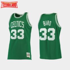 Boston Celtics Larry Bird Green 1985-86 Throwback Jersey