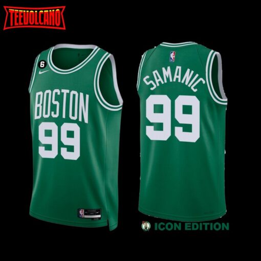 Boston Celtics Luka Samanic 2022-23 Icon Edition Jersey Green