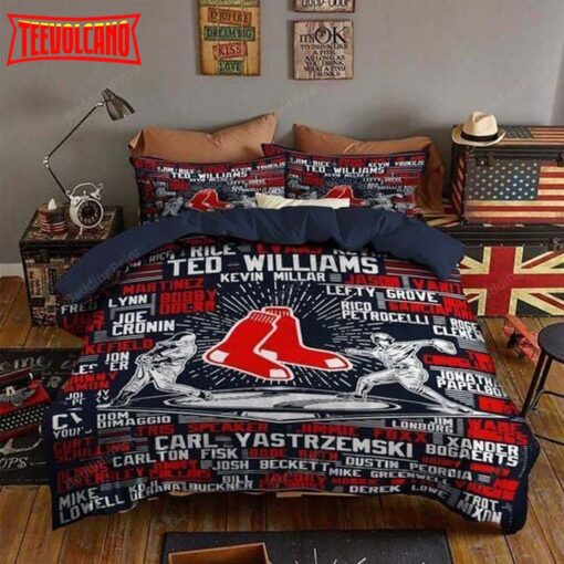 Boston Red Sox Bedding Set Duvet Cover