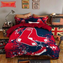 Boston Red Sox Bedding Set Sleepy Duvet Cover