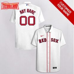 Boston Red Sox Personalized Hawaiian Shirt