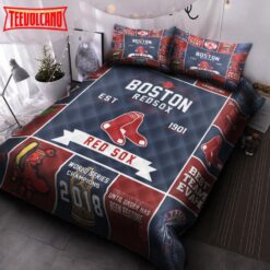 Boston Red Sox V3 Quilt Bed Set