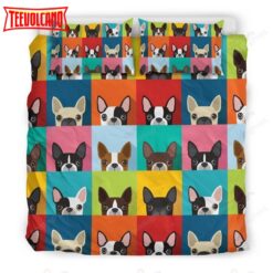 Boston Terrier Pattern Duvet Cover Bedding Sets