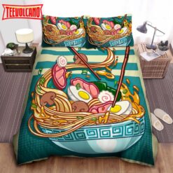 Bowl Of Ramen Illustration Duvet Cover Bedding Sets