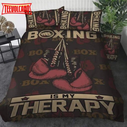 Boxing Is My Therapy Bed Sheets Duvet Cover