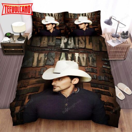 Brad Paisley, Hits Alive, Waitin Bed Sheets Duvet Cover