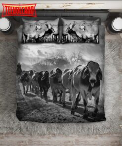 Brahman Cattle Bed Sheets Spread Duvet Cover