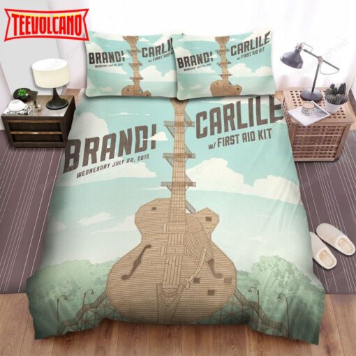 Brandi Carlile Guitar Art Bed Sheets Duvet Cover