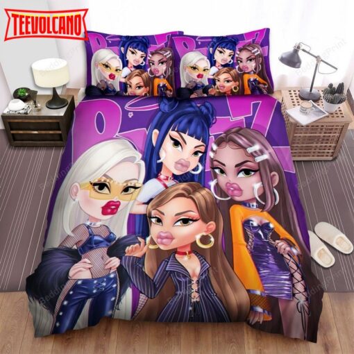 Bratz Chibi Art Bed Sheets Duvet Cover Bedding Sets