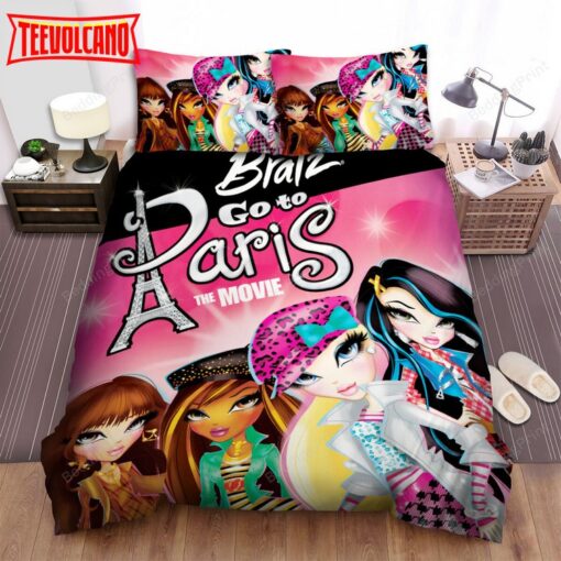 Bratz Go To Paris The Movie Bed Sheets Duvet Cover