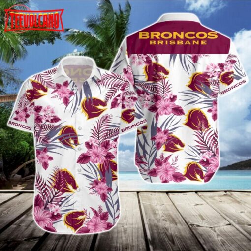 Brisbane Broncos Hawaiian Shirt