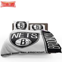 Brooklyn Nets NBA Basketball Duvet Cover Bedding Set