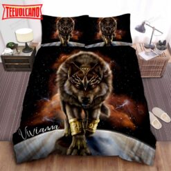 Brown Wolf The King Duvet Cover Bedding Set