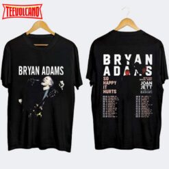 Bryan Adams Tour 2023 T-Shirt, So Happy Hurts Tour Double Side Shirt