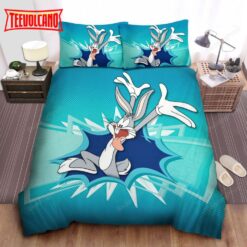 Bugs Bunny Breaking The Cartoon Wall Duvet Cover Bedding Sets