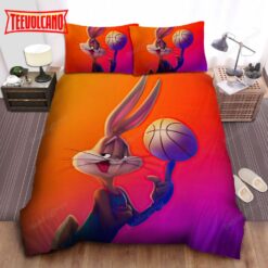 Bugs Bunny Playing Basketball For Tunes Squad Duvet Cover Bedding Sets