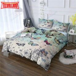 Butterfly Artwork All Over Printed Duvet Cover Bedding Sets