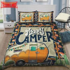 Camping Being A Happy Camper Duvet Cover Bedding Sets