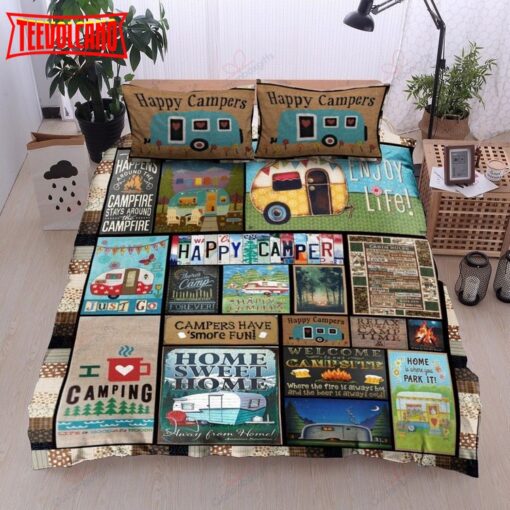 Camping Happy Camper Bedding Set Duvet Cover