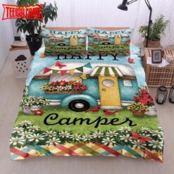 Camping Happy Camper Van Bedding Set Duvet Cover