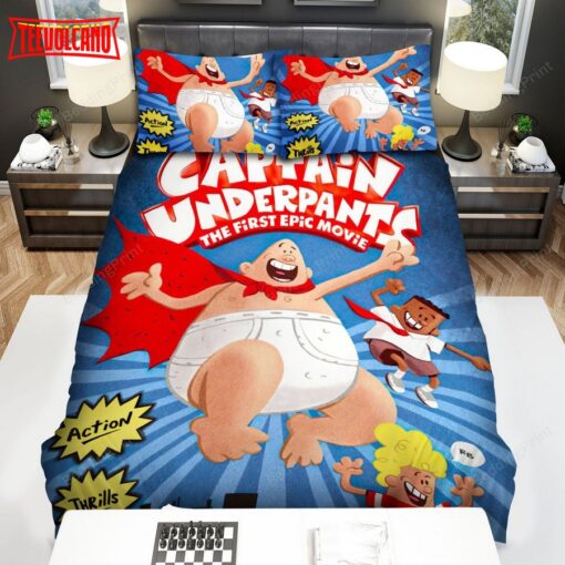 Captain Underpants Comic Duvet Cover Bedding Sets