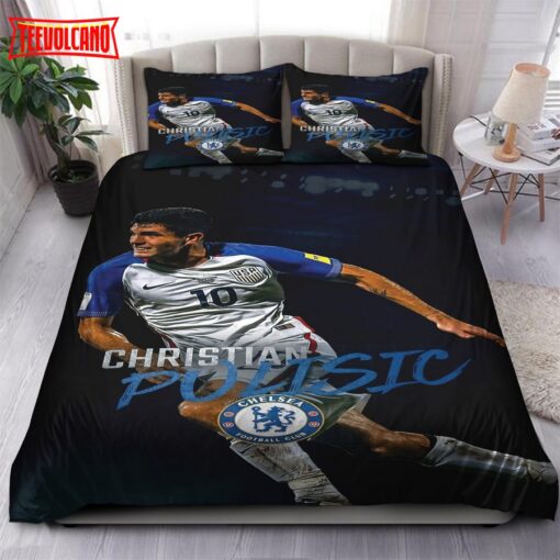 Captian USA Christian Pulisic Chelsea EPL 122 Duvet Cover Bedding Sets