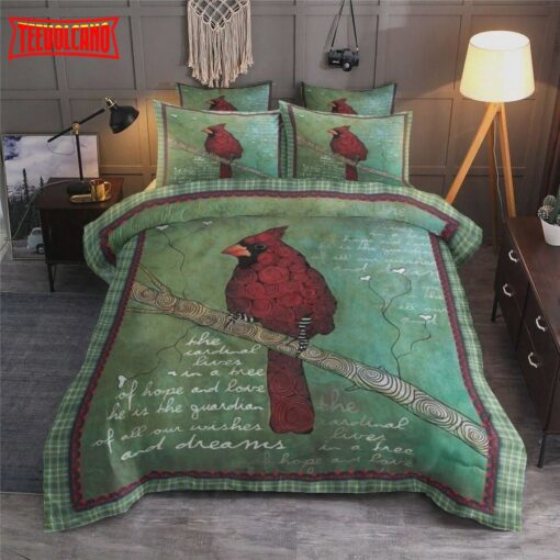 Cardinal On The Tree Bed Sheets Duvet Cover Bedding Sets