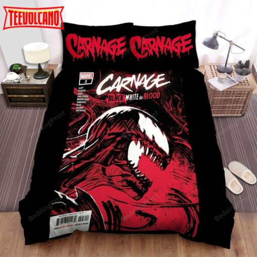 Carnage Black White And Blood Duvet Cover Bedding Sets